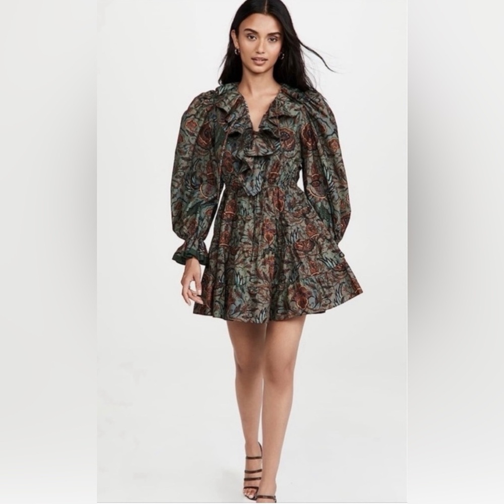 Ulla Johnson Floral Long Sleeve Dress - Multicolor